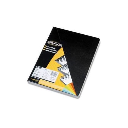 Fellowes EXECUTIVE PRESENTATION BINDING SYSTEM COVERS, 11-1/4 X 8-3/4, BLACK, 50PK 52146